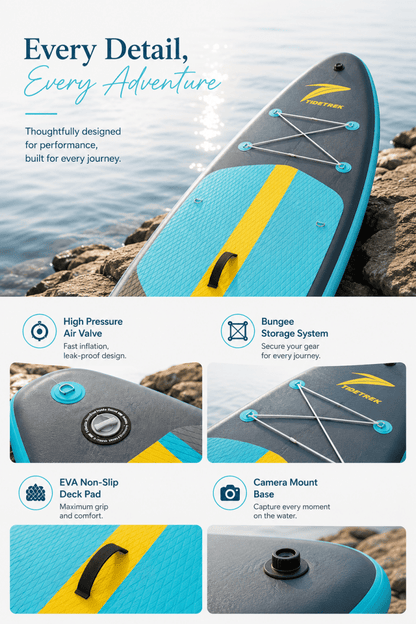 Glidark Horizon 11'6" Inflatable Paddle Board | Complete SUP Package - Glidark Outdoor Inc.